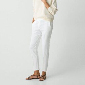 Theory Good Linen Pull-On Pant in White